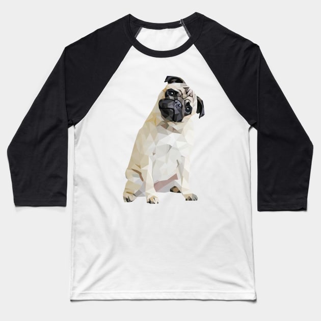 Pug Baseball T-Shirt by Houseofyhodie